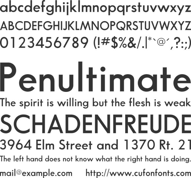 SansSerifFLF font preview