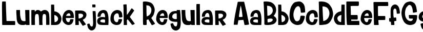 Lumberjack Regular font