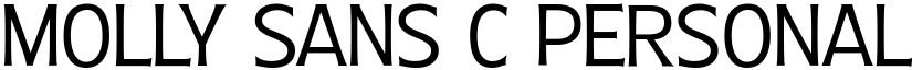 Molly Sans C PERSONAL Light font