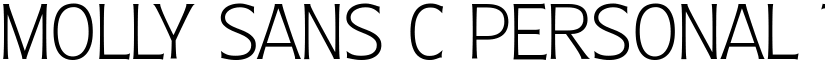 Molly Sans C PERSONAL Thin font