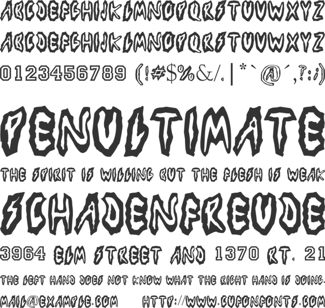 Los Piojos font preview