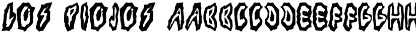 Los Piojos font