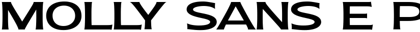 Molly Sans E PERSONAL Medium font