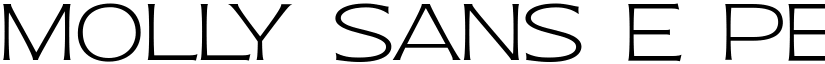 Molly Sans E PERSONAL Thin font