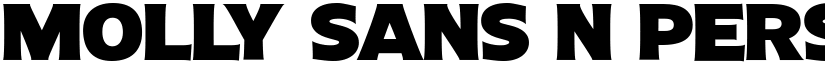 Molly Sans N PERSONAL Black font