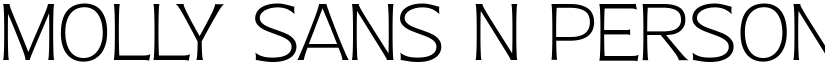 Molly Sans N PERSONAL Thin font