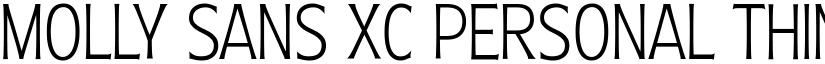 Molly Sans XC PERSONAL Thin font
