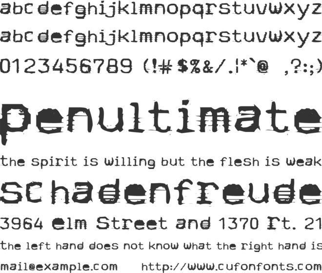 Stock Quote font preview