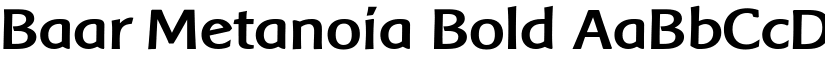 Baar Metanoia Bold font