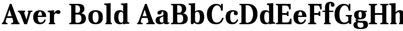 Aver Bold font
