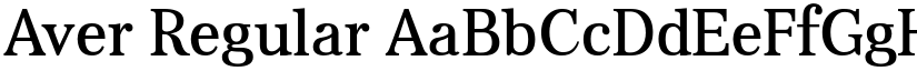 Aver Regular font