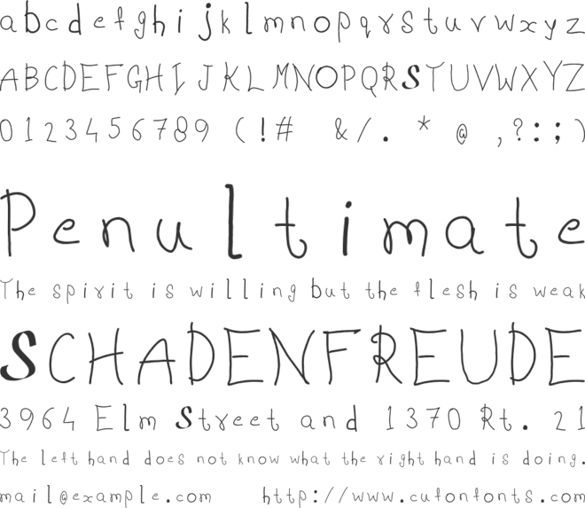 Joe Letter font preview