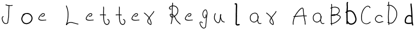 Joe Letter Regular font