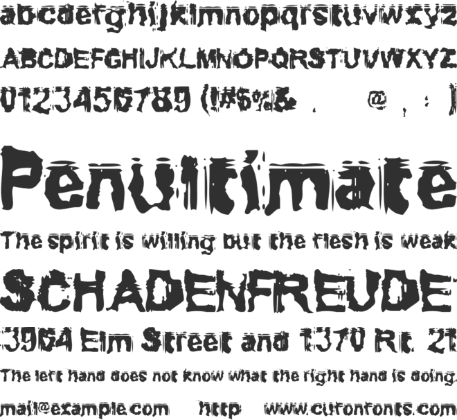 Conformyst font preview