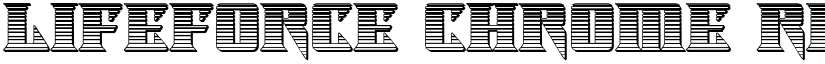 Lifeforce Chrome Regular font