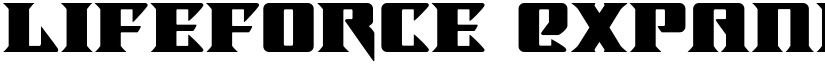 Lifeforce Expanded Expanded font