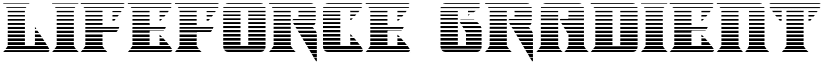 Lifeforce Gradient Regular font