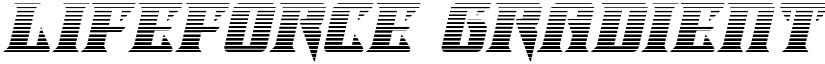 Lifeforce Gradient Italic Italic font