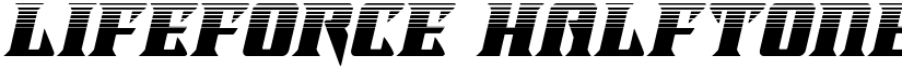 Lifeforce Halftone Italic Italic font