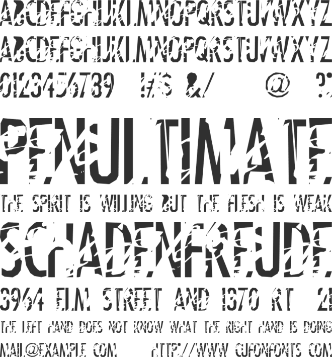 Tanline font preview
