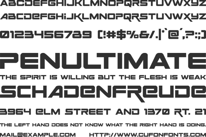 Space Ranger font preview