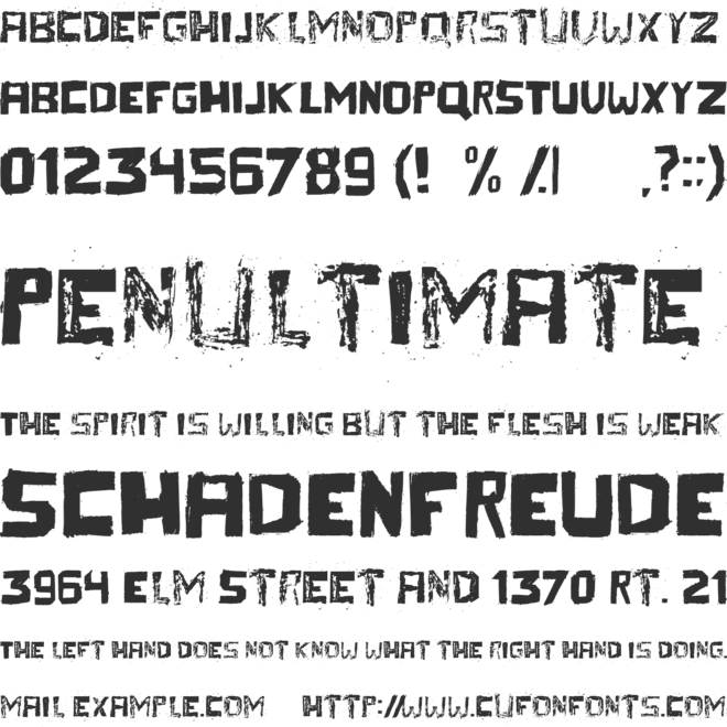 Thereza font preview