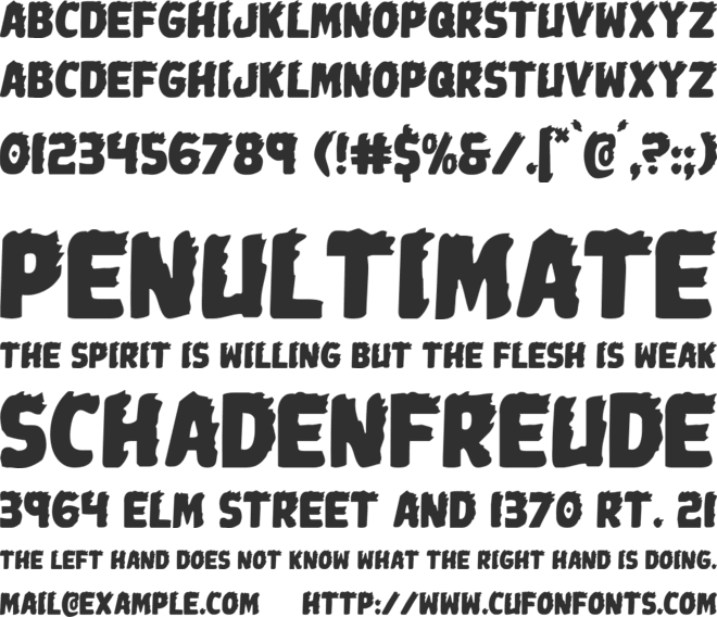 Johnny Torch font preview