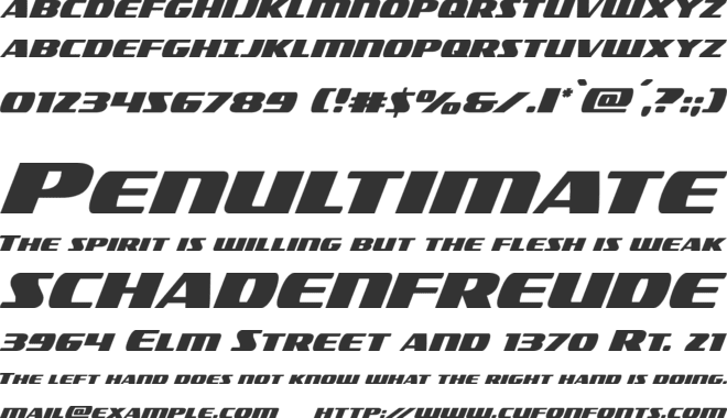 Americorps font preview