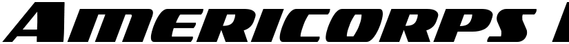 Americorps Regular font