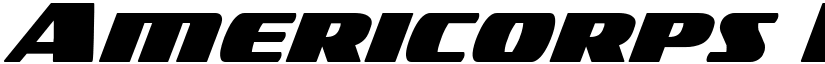 Americorps Bold Bold font