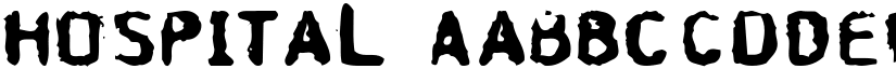 Hospital font