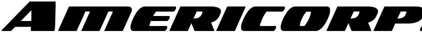Americorps Bold Expanded Bold Expanded font
