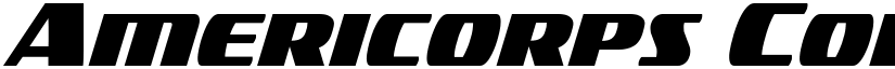 Americorps Condensed Condensed font
