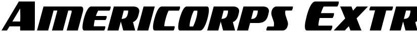 Americorps Extra-Condensed Extra-Condensed font