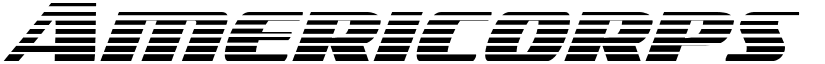 Americorps Gradient Regular font