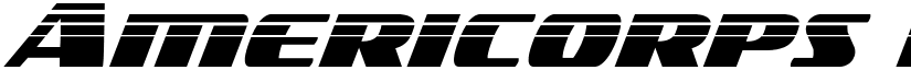 Americorps Halftone Regular font