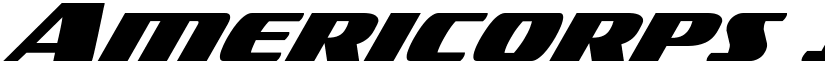 Americorps Italic Italic font
