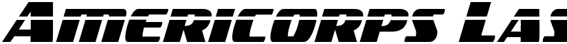 Americorps Laser Condensed Condensed font