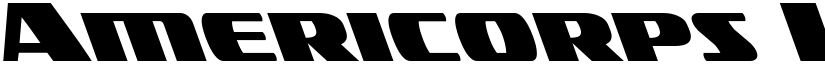 Americorps Leftalic Italic font