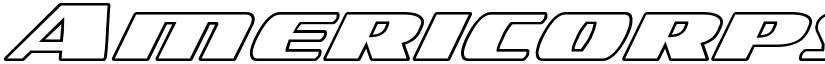 Americorps Outline Expanded Outline Expanded font