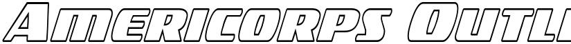 Americorps Outline Extra-Condensed Outline Extra-Condensed font