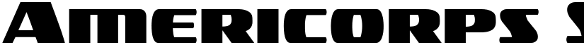 Americorps Straight Regular font