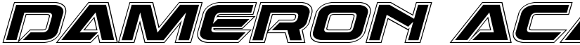 Dameron Academy Italic Italic font