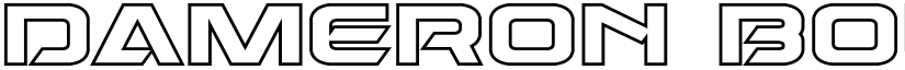 Dameron Bold Outline Bold Outline font