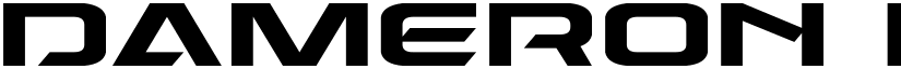 Dameron Expanded Expanded font