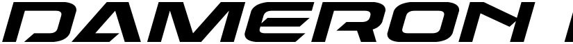 Dameron Expanded Italic Expanded Italic font