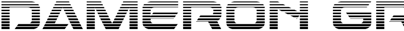 Dameron Gradient Regular font