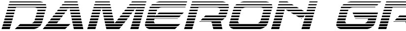 Dameron Gradient Italic Italic font
