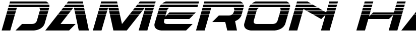 Dameron Halftone Italic Italic font