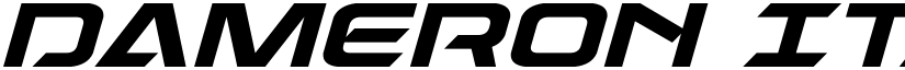 Dameron Italic Italic font